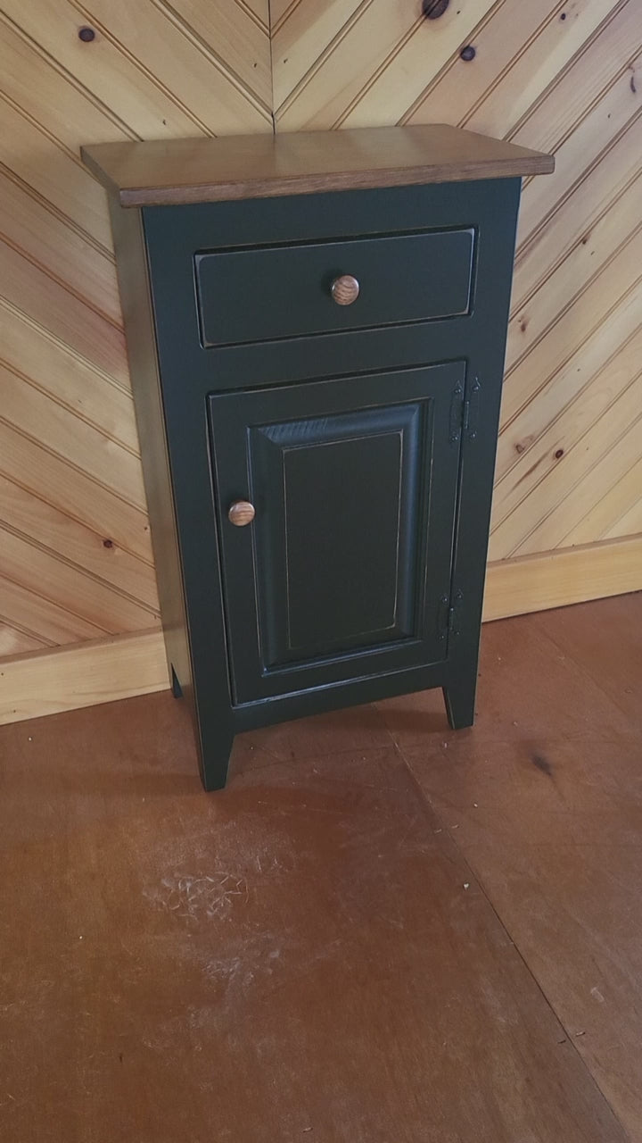 Cabinet with Drawer - Amish Furniture - Nightstand - Furniture - Home Décor - End Table - Rustic - Primitive - Case Goods - Amish Handmade