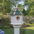 Painted Cedar Roof Birdhouse 2-8 Compartments Amish Handmade Birdhouse Handmade Maintenance Free Gifts for Bird Lovers Large Bird Houses