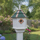 Painted Cedar Roof Birdhouse 2-8 Compartments Amish Handmade Birdhouse Handmade Maintenance Free Gifts for Bird Lovers Large Bird Houses