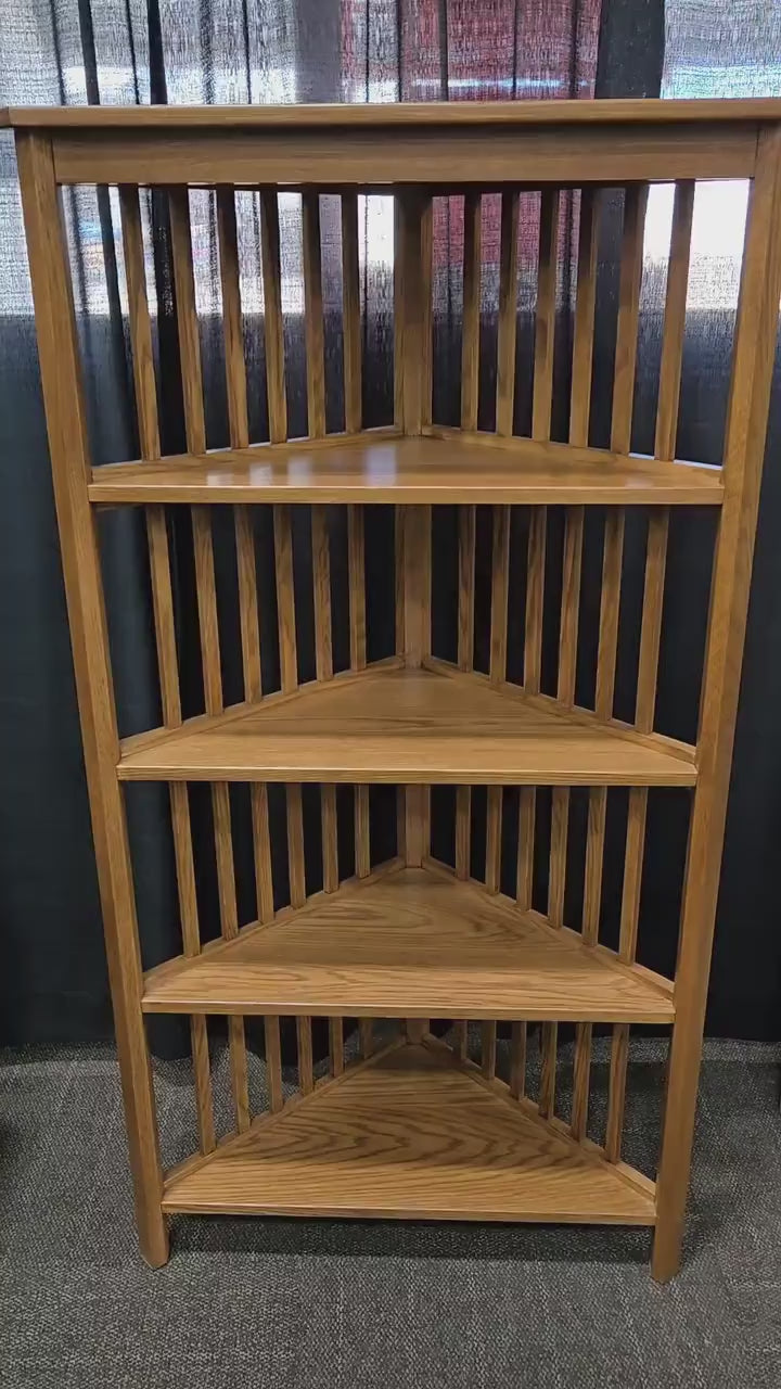 Amish Handmade Corner Cabinet - Corner Display - Multipurpose Cabinet - Bookcase - Kitchen Cabinet - Primitive - Rustic - Case Goods - Home