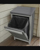 Amish Handmade Poly Tilt-Out Trash Bin, Trash Cabinet, Recycling Bin, Weather Resistant, Waste Bin, Patio, Outdoor Decor, Garbage, Backyard