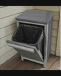 Amish Handmade Poly Tilt-Out Trash Bin, Trash Cabinet, Recycling Bin, Weather Resistant, Waste Bin, Patio, Outdoor Decor, Garbage, Backyard