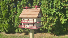 <video controls muted>Load and play video in Gallery viewer, Purple Martin Bird House - Amish Handmade - 14 Nesting Compartments - Weather Resistant </video>