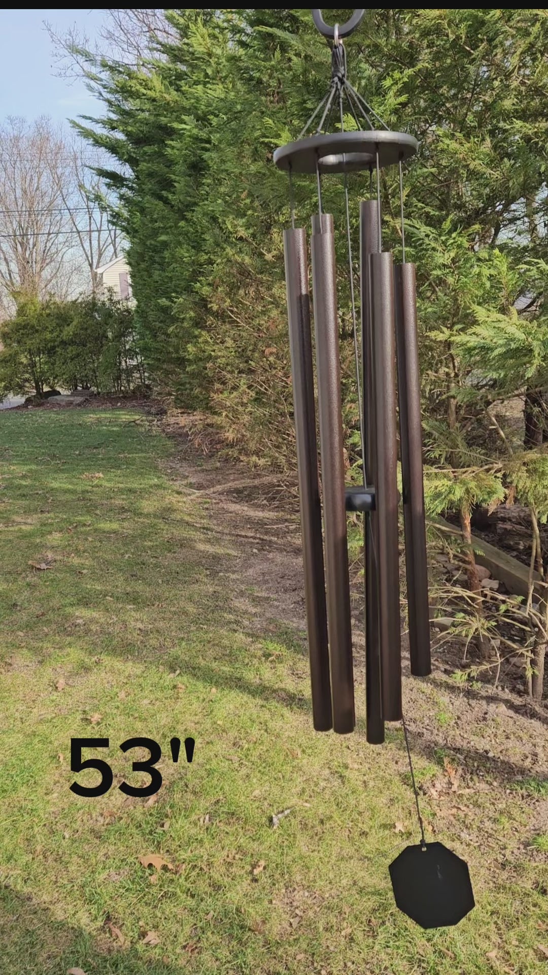 37"-53" Wind Chimes Amish Handmade - Aluminum Tubes - Gifts - Sound Healing - Deep Tone Chimes - Outdoor Decor - - Wind Bells - Meditation - Nature