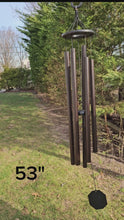 Load and play video in Gallery viewer, 37&quot;-53&quot; Wind Chimes Amish Handmade - Aluminum Tubes - Sound Healing - Deep Tone Chimes - Outdoor Decor - - Wind Bells - Meditation - Nature
