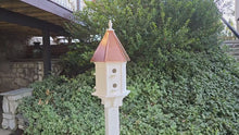 <video controls muted>Load and play video in Gallery viewer, Birdhouse With Copper Roof Amish Handmade, Extra Large With 6 Nesting Compartments, Weather Resistant Birdhouses, Bird Lovers, Poly </video>