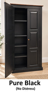 Amish Handmade Pantry Cabinet - Large Jelly Cabinet - Multipurpose Cabinet - Farmhouse - Cupboard- Amish Furniture- Rustic- Case Goods- Home