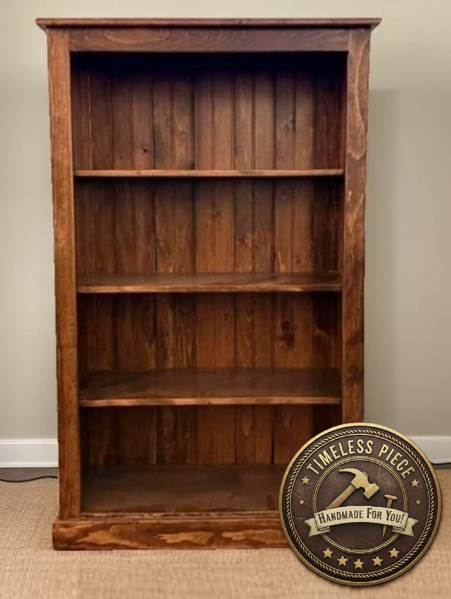 Bookshelf Amish Handmade Furniture Rustic Bookcase Organizer Shelf Bookcase Decor Home Furniture Rustic Book Shelf Unique Furniture Antique