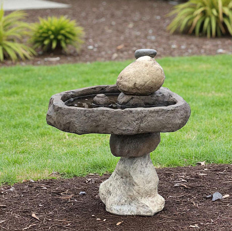 Birdbath - Watering Dish - Garden Décor - Handmade - Patio - Gift - Garden Accent - Natural - Bird Lovers - Outdoors - Birdwatch