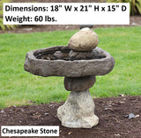 Birdbath - Watering Dish - Garden Décor - Handmade - Patio - Gift - Garden Accent - Natural - Bird Lovers - Outdoors - Birdwatch