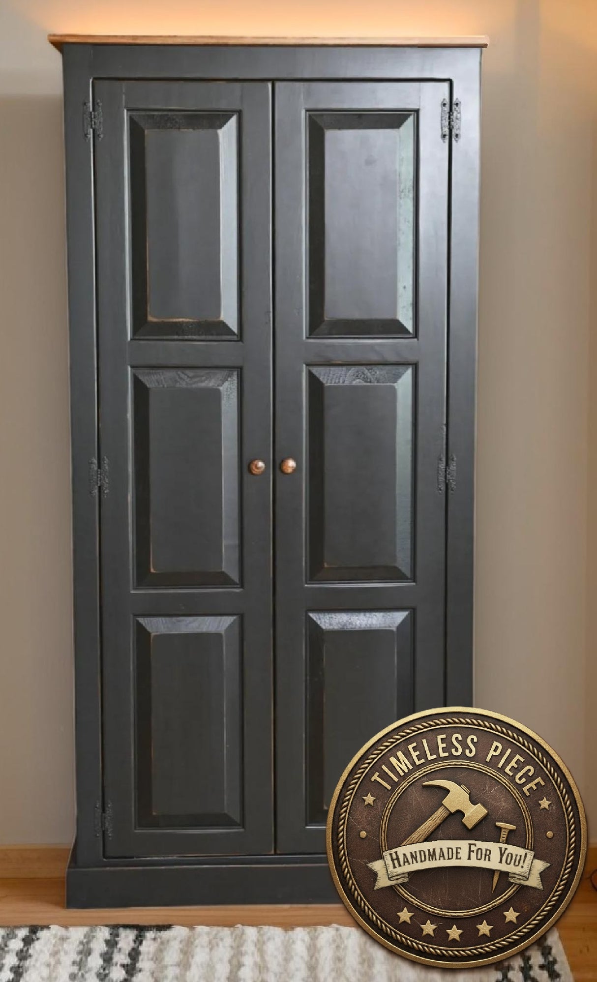 Farmhouse Furniture Kitchen Cabinet Wooden Hall Cabinet 2 Door Cabinet Custom Adjustable Shelf Cabinet Furniture Vintage Cabinet Antique