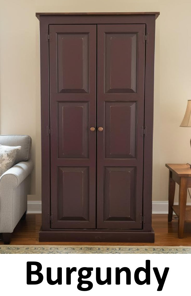 Amish Handmade Pantry Cabinet - Large Jelly Cabinet - Multipurpose Cabinet - Farmhouse - Cupboard- Amish Furniture- Rustic- Case Goods- Home