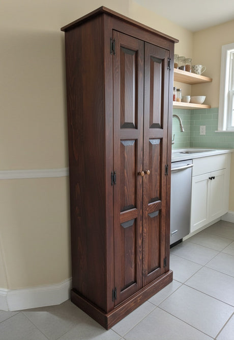 Amish Handmade Pantry Cabinet - Large Jelly Cabinet - Multipurpose Cabinet - Farmhouse - Cupboard- Amish Furniture- Rustic- Case Goods- Home