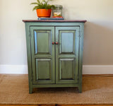 Furniture Farmhouse Cabinet Wooden Hall Cabinet 2 Door Cabinet Primitive Cabinet Handmade Buffet Cabinet Home Decor Vintage Jelly Cupboard