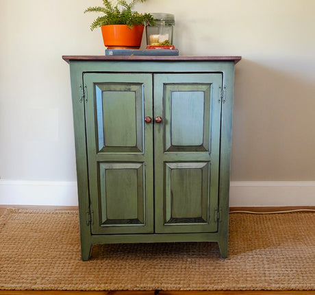 Furniture Farmhouse Cabinet Wooden Hall Cabinet 2 Door Cabinet Primitive Cabinet Handmade Buffet Cabinet Home Decor Vintage Jelly Cupboard