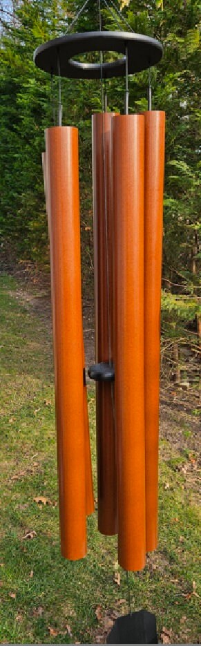 75" Wind Chimes  Amish Handmade - Aluminum Tubes - Large - Deep Tone - Healing - Outdoor Decor - Soothing - Wind Bells - Meditation - Nature - Garden Decoration