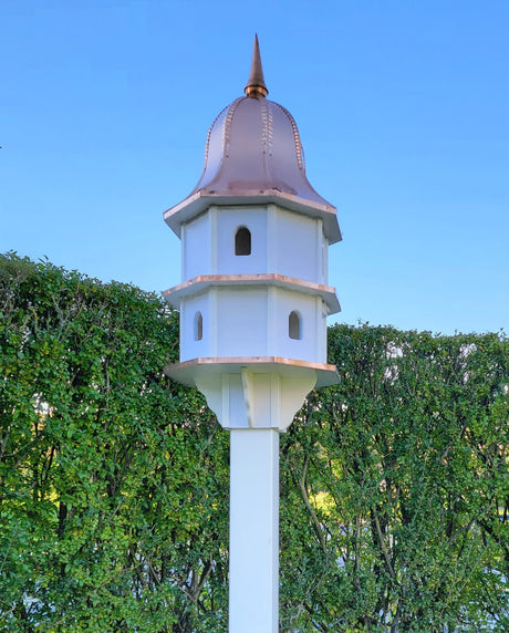 Copper Roof Poly Birdhouse Amish Handmade 2 Story Extra Large, 8 Nesting Compartments - Home & Living:Outdoor & Gardening:Feeders & Birdhouses:Birdhouses
