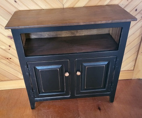 2 Door Cabinet - Fully Assembled - TV Stand - Primitive - Storage -  TV Cabinet - Home Décor- Amish Handmade - Multipurpose Cabinet - Rustic - Furniture