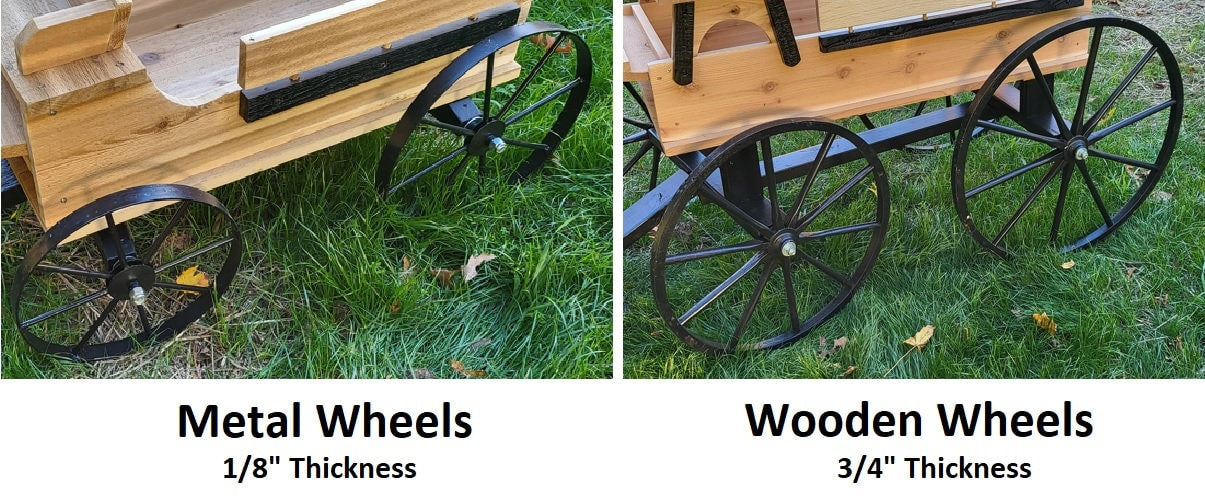 Hitch Wagon - Buckboard Wagon - Amish Handmade - Garden Decor - Country Decor- Primitive - Crafts