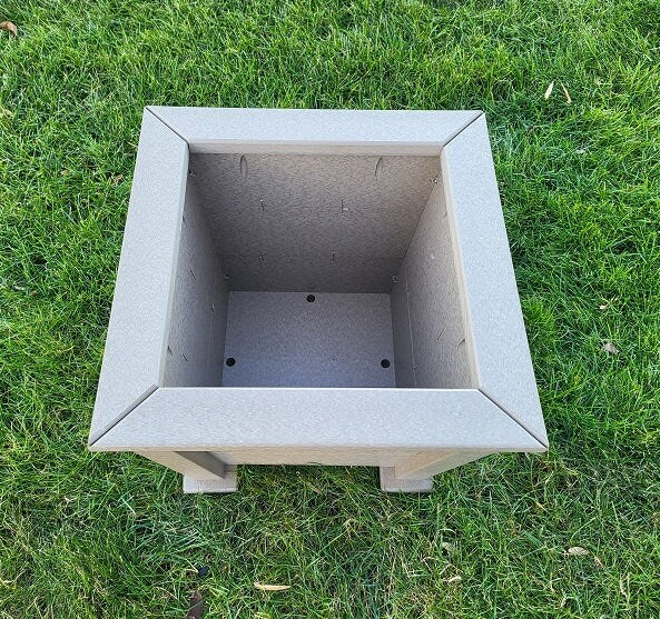 Planter Box - Garden Planter Box - Square Patio Planter - Rustic Farmhouse Planter -Amish Handmade - Planters