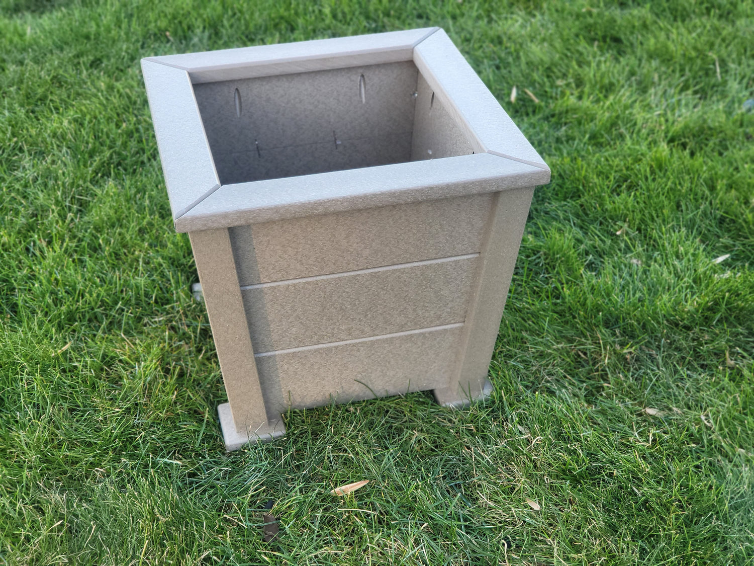 Planter Box - Garden Planter Box - Square Patio Planter - Rustic Farmhouse Planter -Amish Handmade - Planters