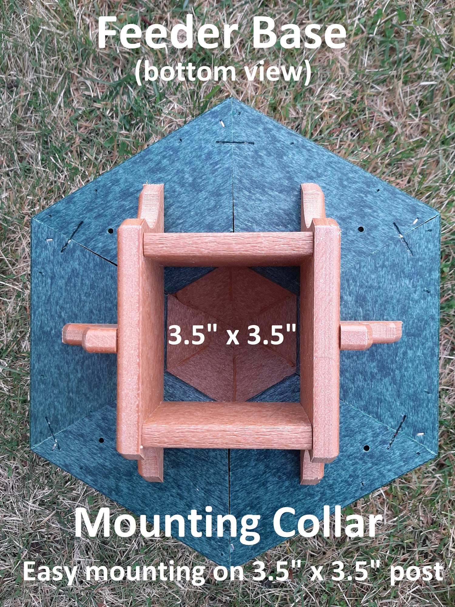 Gazebo Bird Feeder - Amish Handmade - Poly Lumber Weather Resistant - X- Large Size - Large Feeding Opening - Feeder For Outdoors - Home & Living:Outdoor & Gardening:Feeders & Birdhouses:Bird Feeders