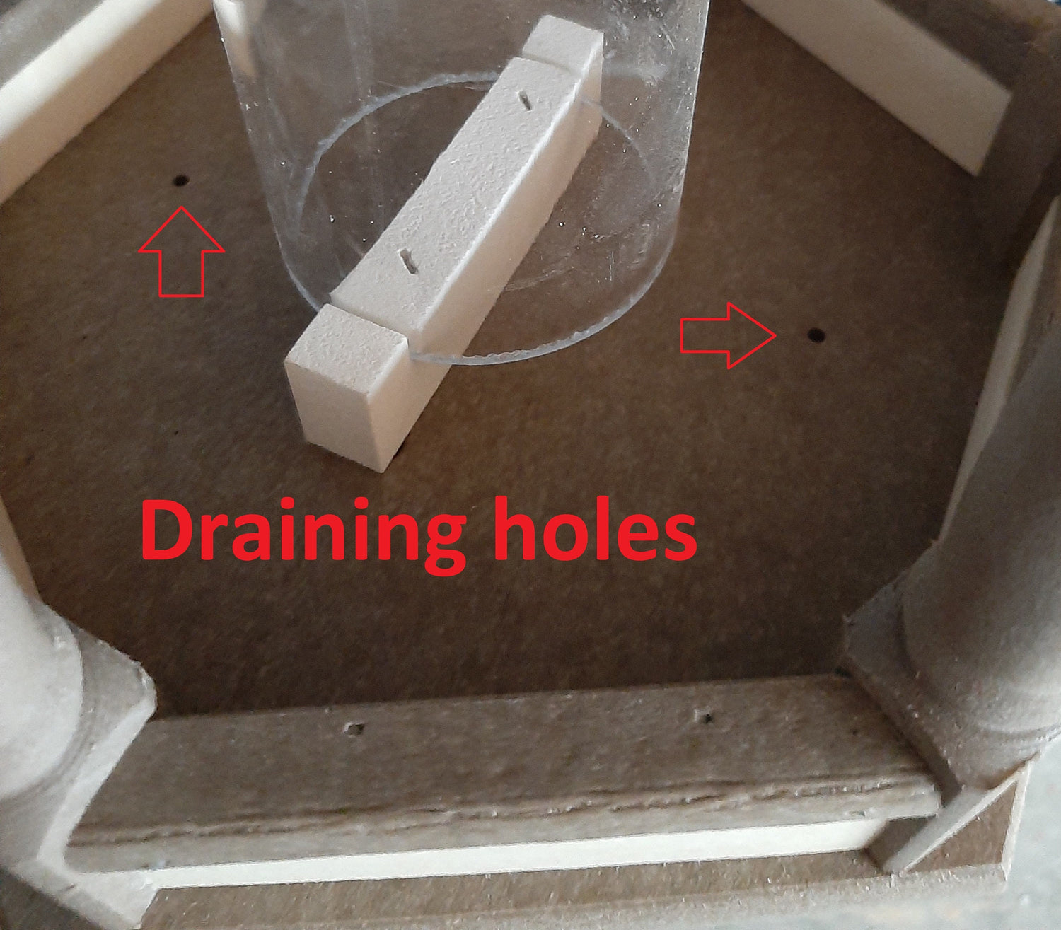 Gazebo Bird Feeder - Amish Handmade - Poly Lumber Weather Resistant - Premium Feeding Tube - Easy Mounting - Bird Feeder For Outdoors - Home & Living:Outdoor & Gardening:Feeders & Birdhouses:Bird Feeders