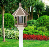 Gazebo Bird Feeder - Amish Handmade - Poly Lumber Weather Resistant - Premium Feeding Tube - Easy Mounting - Bird Feeder For Outdoors - Home & Living:Outdoor & Gardening:Feeders & Birdhouses:Bird Feeders
