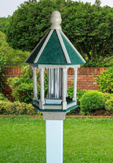 Bird Feeder - Poly Lumber - Amish Handmade - Weather Resistant - Premium Feeding Tube - Easy Mounting on 4&quot;x4&quot; Post - Home & Living:Outdoor & Gardening:Feeders & Birdhouses:Bird Feeders