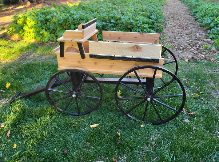 buckboard wagon, buggy wheels, primitive carriage, Amish handmade, Antique wood cart, rustic wooden cart, decorative, vintage, backyard décor