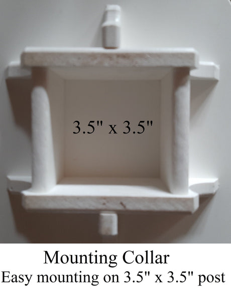Birdhouse - 3 Nesting Compartments - Amish Handmade - All White - Weather Resistant - Made of Poly Lumber - Birdhouse Outdoor - Home & Living:Outdoor & Gardening:Feeders & Birdhouses:Birdhouses