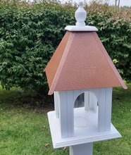 Load image into Gallery viewer, Bird Feeder Copper Roof - Choose Your Roof Colo - X- Large Bird Feeder - Handmade - Bird Feeder For Outdoor
