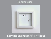 Load image into Gallery viewer, Bird Feeder Choose Your Roof Color - Handmade - Easy Mounting - Bird Feeders For the Outdoors

