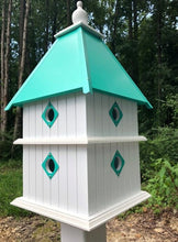 Load image into Gallery viewer, Bird House - 8 Nesting Compartments - Handmade - Large - Metal Predator Guards - Weather Resistant - Pole Not Included - Birdhouse Outdoor
