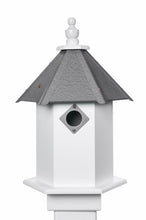 Load image into Gallery viewer, Songbird Birdhouse Handmade Choose Your Roof Color, 1 Nesting Compartments and Metal Predator Guards Vinyl PVC Weather Resistant
