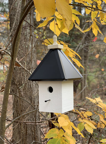 Bird House - Hanging - 1 Nesting Compartment - Handmade - Weather Resistant Birdhouse Outdoor