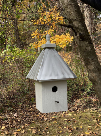Bird House - Hanging - 1 Nesting Compartment - Handmade - Weather Resistant Birdhouse Outdoor