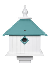 Load image into Gallery viewer, Bird House - 2 Nesting Compartments - Handmade - Metal Predator Guards - Weather Resistant - Pole Not Included - Birdhouse Outdoor
