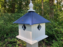 Load image into Gallery viewer, Bird House - 2 Nesting Compartments - Handmade - Metal Predator Guards - Weather Resistant - Pole Not Included - Birdhouse Outdoor

