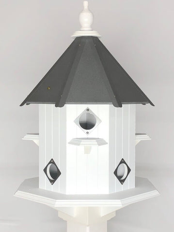 Purple Martin House - 8 Nesting Compartments - Handmade - Castle Design - X-Large - Weather Resistant -  Purple Martin Birdhouse - Outdoor