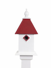Load image into Gallery viewer, Classic Handmade Bird House, 1 Nesting Compartment, Metal Predator Guards, Choose Roof Color, Birdhouse For The Outdoors, Pole Not Included
