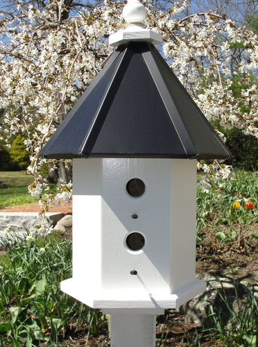 Bird House - 4 Nesting Compartments - Handmade - Weather Resistant - Home & Living:Outdoor & Gardening:Feeders & Birdhouses:Birdhouses