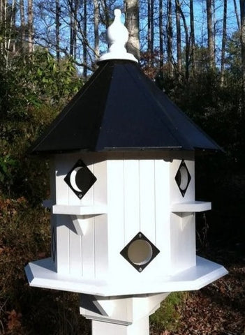 Purple Martin - Bird House - 8 Nesting Compartments - Handmade - Castle Design - X- Large - Weather Resistant -   Birdhouse Outdoor