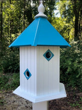 Load image into Gallery viewer, Bird House - 6 Nesting Compartments - Handmade - Large - Metal Predator Guards - Weather Resistant - Pole Not Included - Birdhouse Outdoor
