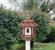Load image into Gallery viewer, Bird Feeder - Amish Handmade - Poly Lumber Weather Resistant - Large Feeding Opening - Bird Feeders For Outdoors
