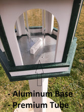 Load image into Gallery viewer, Bird Feeder - Large - Amish Handmade - Arch Design - Weather Resistant Poly Lumber - Premium Feeding Tube - Easy Mounting on 4&quot;x4&quot; Pole/Post
