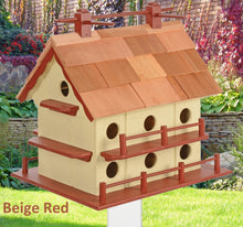 Load image into Gallery viewer, Birdhouse Amish Handmade Purple Martin With 14 Nesting Compartments
