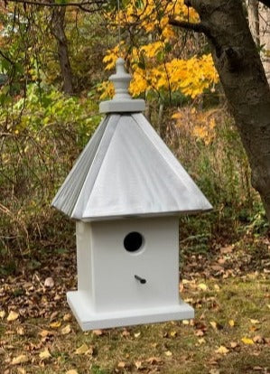 Bird House - 1 Nesting Compartment - Hanging - Handmade - Aluminum Roof - Weather Resistant - Birdhouse Outdoor - Home & Living:Outdoor & Gardening:Feeders & Birdhouses:Birdhouses