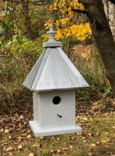 Load image into Gallery viewer, Birdhouse Hanging Handmade Wooden With 1 Nesting Compartment Aluminum Roof
