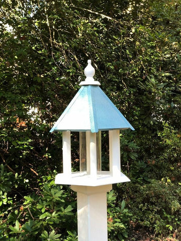 Bird Feeder Large Gazebo Handmade Vinyl PVC Weather Resistant Choose Roof Color